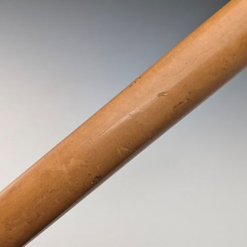 古董英國棕褐色軸角彎柄手杖 83 厘米