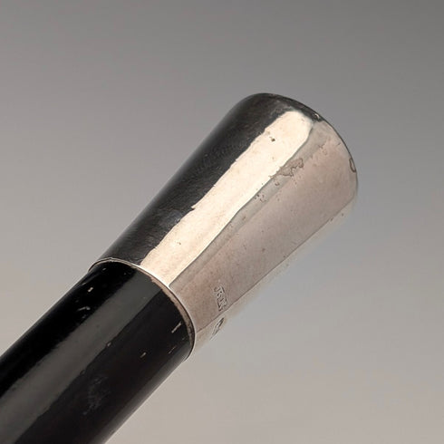 1917 British antique pure silver decorated baton 51cm Ebenezer Neewman