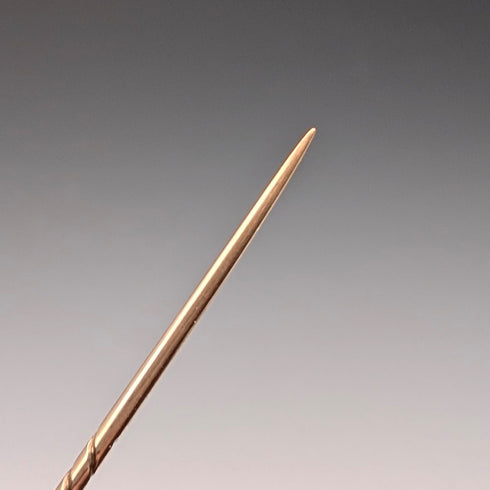 英国アンティーク 15ctゴールド製ピンブローチ ケース入り