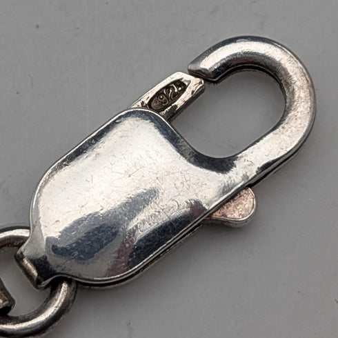 Italian Vintage Sterling Silver Celtic Knot Chain Necklace 22g KPB