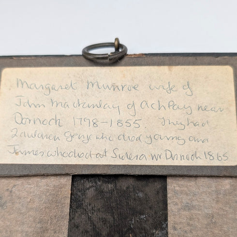 英国アンティーク ミニチュアポートレート 肖像画 ペア