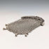 German antique 800 silver mesh wallet with coin purse