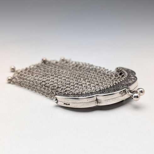 ドイツアンティーク 800シルバー メッシュウォレット 小銭入れ