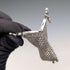 German antique 800 silver mesh wallet with coin purse