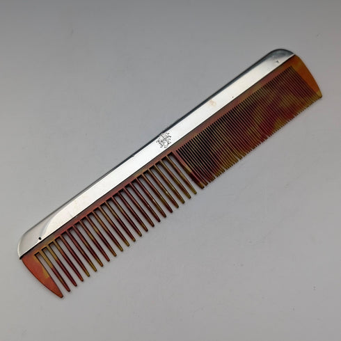 1928 British vintage sterling silver comb by Charles Henry Dumenil
