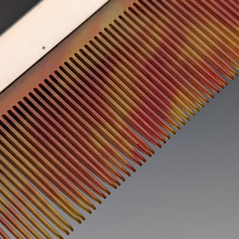 1928 British vintage sterling silver comb by Charles Henry Dumenil