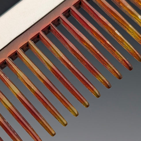 1928 British vintage sterling silver comb by Charles Henry Dumenil