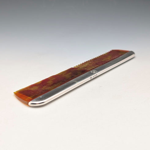 1928 British vintage sterling silver comb by Charles Henry Dumenil