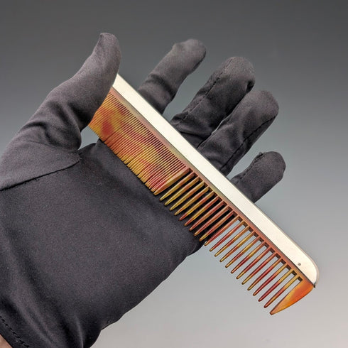 1928 British vintage sterling silver comb by Charles Henry Dumenil