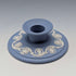 Vintage British Wedgwood Jasperware Candlestick, Pale Blue