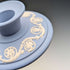 Vintage British Wedgwood Jasperware Candlestick, Pale Blue