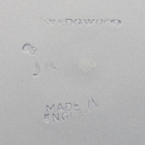 英国ヴィンテージ ウェッジウッド ジャスパーウェア製 キャンドルスティック ペールブルー