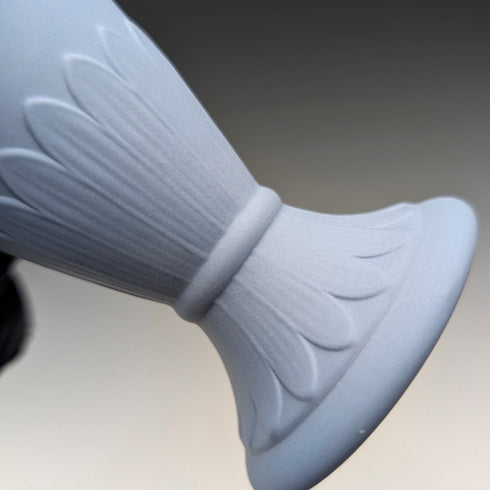 British Vintage Wedgwood Jasperware Vase, Pale Blue