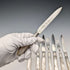 Late 19th Century British Antique Mother of Pearl Handle Tea Cutlery Pair of 4 Mappin & Webb