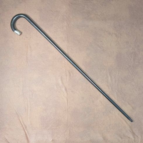 1935 英國復古黑軸彎柄純銀裝飾手杖 91 厘米