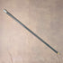 1922 British antique black shaft sterling silver round handle walking stick 92cm Robert Pringle