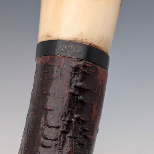 英国アンティーク アントラーポンメルハンドル ステッキ 杖 88cm