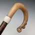 Antique British Scottish horn handled shepherd walking stick 92cm