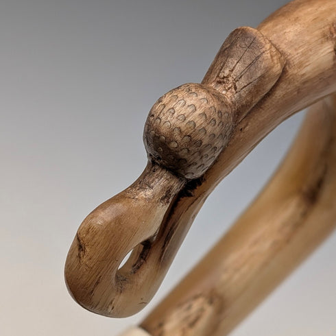 古董英國蘇格蘭角柄牧羊人手杖 92 厘米