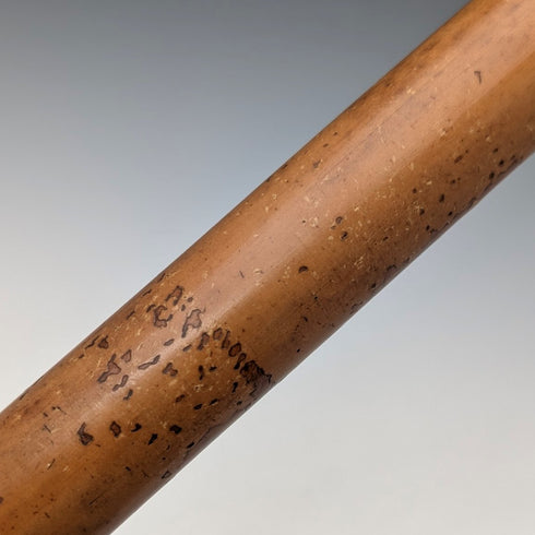 1901年英國古董馬六甲桿 L 型鹿角柄純銀裝飾手杖 88 公分亨利·豪威爾