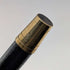 1922 British antique black shaft sterling silver round handle walking stick 92cm Robert Pringle