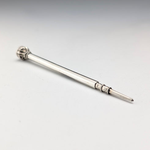 Circa 1900 Antique Push-Pull Pencil Purple Stone