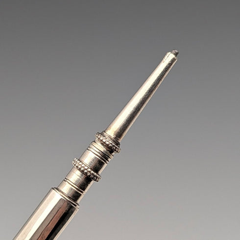 Circa 1900 Antique Push-Pull Pencil Purple Stone