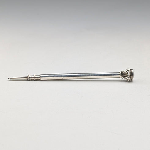 Circa 1900 Antique Push-Pull Pencil Purple Stone