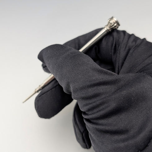 Circa 1900 Antique Push-Pull Pencil Purple Stone