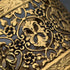 French vintage ormolu footed glass lid jewelry box