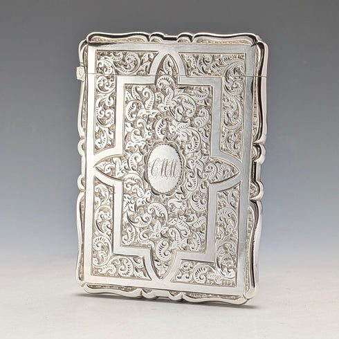 1882 年英國古董純銀卡片盒,57 克,盒裝,狀況良好,Frederick Marson