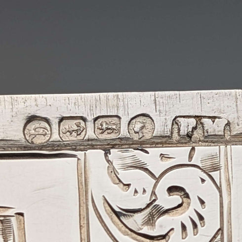 1882年 英国アンティーク 純銀製 カードケース 57g ボックス入り極美品 Frederick Marson
