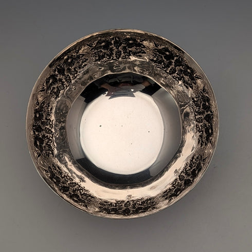 Vintage 830 Silver Cyprus Bowl with Relief Decoration, 83g