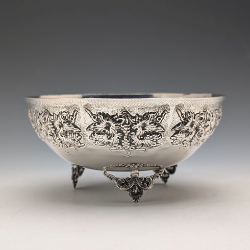 Vintage 830 Silver Cyprus Bowl with Relief Decoration, 83g