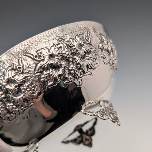 Vintage 830 Silver Cyprus Bowl with Relief Decoration, 83g