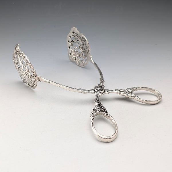 約 1900 年德國古董 800 銀蛋糕夾