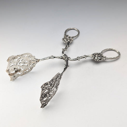 1900年頃 ドイツアンティーク 835シルバー製 ケーキトング