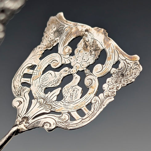 1900年頃 ドイツアンティーク 835シルバー製 ケーキトング