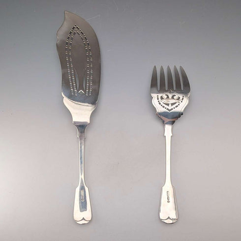 古董英國銀盤魚形餐具一對,約 1895 年,Mappin & Webb