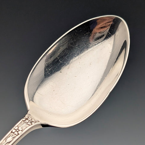 1909年 英国アンティーク 純銀製 クリスニングスプーン John Round&Son ケース入