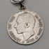Circa 1900 British Antique Fancy Link Sterling Silver Albert Chain 64g Coin Infob