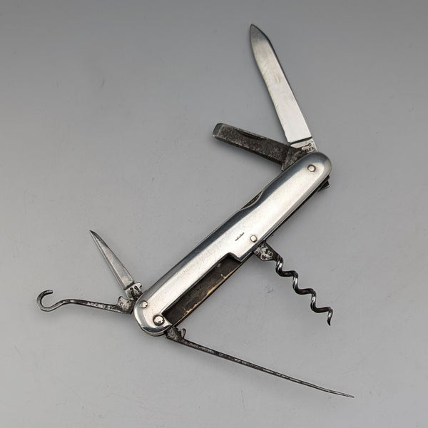 古董英國銀柄多功能工具