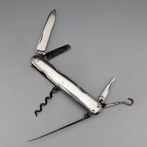 英国アンティーク 純銀ハンドル マルチツール