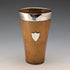 1934 British vintage sterling silver horn beaker cup by William Dunningham