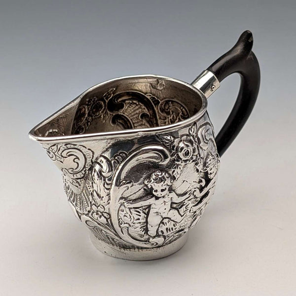 德國古董 800 銀奶油壺 69g HANAU SILVER