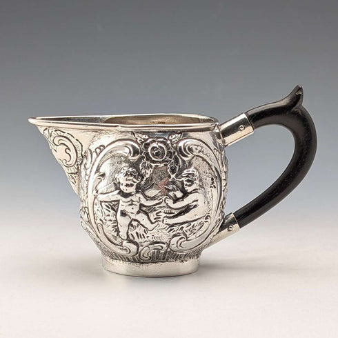 ドイツアンティーク 800シルバー製クリームジャグ 69g HANAU SILVER