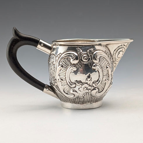 German antique 800 silver cream jug 69g HANAU SILVER