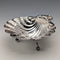1978 British vintage sterling silver shell-shaped footed dish 124g David Hollander&Son