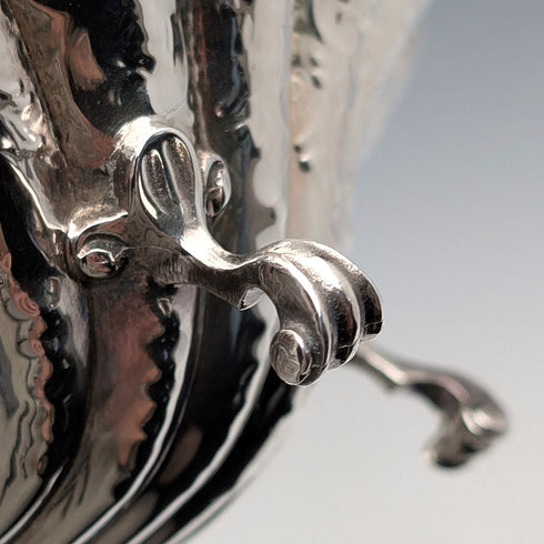 1978 British vintage sterling silver shell-shaped footed dish 124g David Hollander&Son