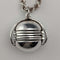 Vintage sterling silver expandable photo pendant with thick sterling silver necklace, 47g